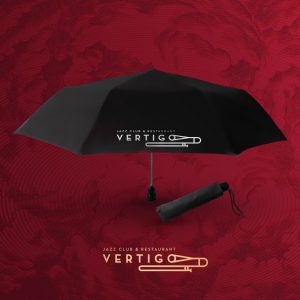 Parasol miłośnika Vertigo – CZARNY